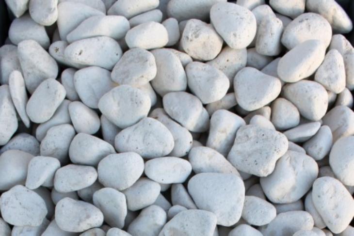 Белая галька галтовка (20-40 мм.)  купить в Йошкар-Оле от производителя, без посредников